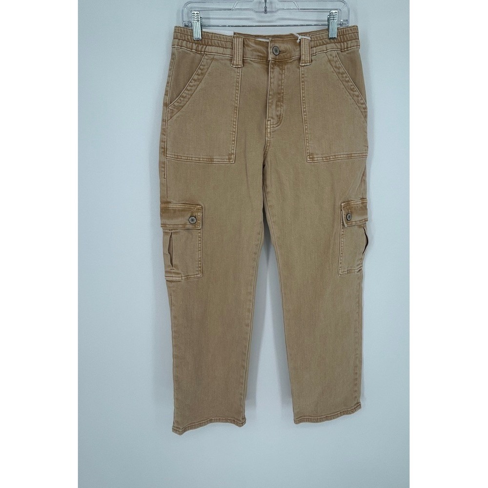 VERVET NWT Womens Cargo Utility Pant Size 29 Khaki Stretch Y2K Gorpcore Normcore